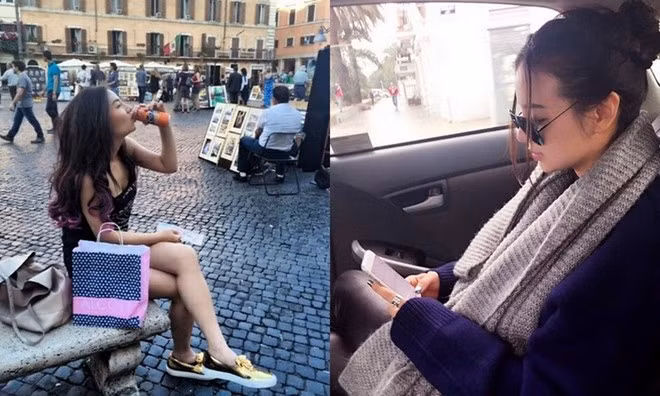 Cô thường xuyên chia sẻ hình ảnh du lịch, hưởng thụ cuộc sống trên mạng xã hội hình ảnh Instagram.