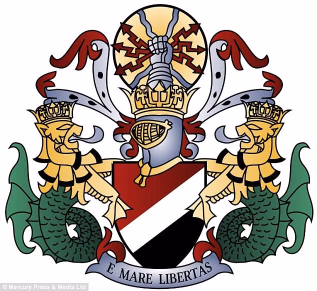 Gia đình Bates còn thiết kế biểu tượng cho "vương quốc" của họ với phương châm tạm dịch là "Sự tự do từ biển cả". 