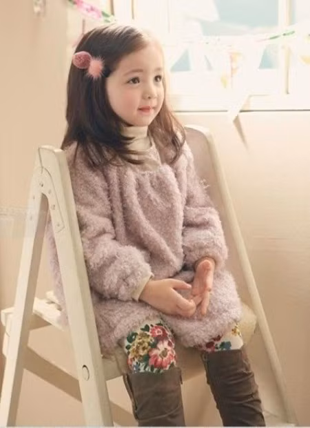 Mới lên 5 tuổi nhưng Maia đã có bề dày thành tích làm người mẫu.