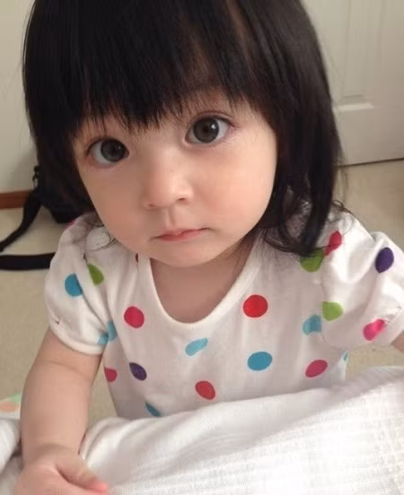 Cô bé Sarah Michelle sinh ngày 15/10/2012.