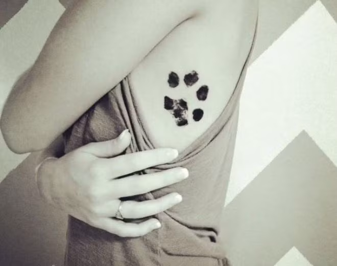 Dấu chân động vật: Những người yêu mến và coi các loài động vật như bạn thường chọn dạng xăm này. Không những thế, xăm dấu chân động vật còn nhằm lên tiếng bảo vệ các con vật dễ thương trên thế giới.