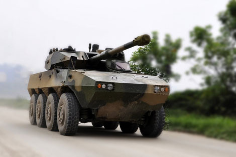 Khung gầm cơ sở ZBL-09 trang bị tháp pháo lớn biến thành pháo tự hành diệt tăng hoặc là hỗ trợ hỏa lực.