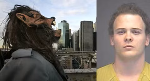 3. Tự coi mình là người sói mỗi khi trăng tròn: Thomas Stroup (20 tuổi) sống ở Ohio, Mỹ bị bắt trong buổi đi cắm trại cùng bạn bè vào lúc nửa đêm 27/5/2011. Thomas đã uống quá nhiều rượu vodka và có những hành vi bạo lực. Anh ta gây sự đánh người và không ai ngăn cản được nên một người bạn của Thomas đã buộc phải gọi điện báo cảnh sát. Khi cảnh sát đến, Thomas vẫn liên tục gầm gừ giống như một con sói và không ngừng đe dọa họ.