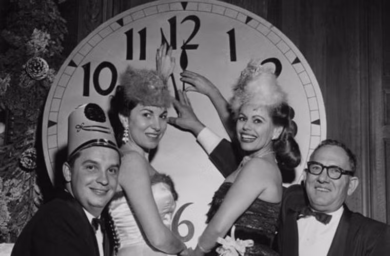 Mọi người cùng nhau đếm ngược thời gian để đón chào thời khắc bước sang năm mới tại câu lạc bộ Jonathan.