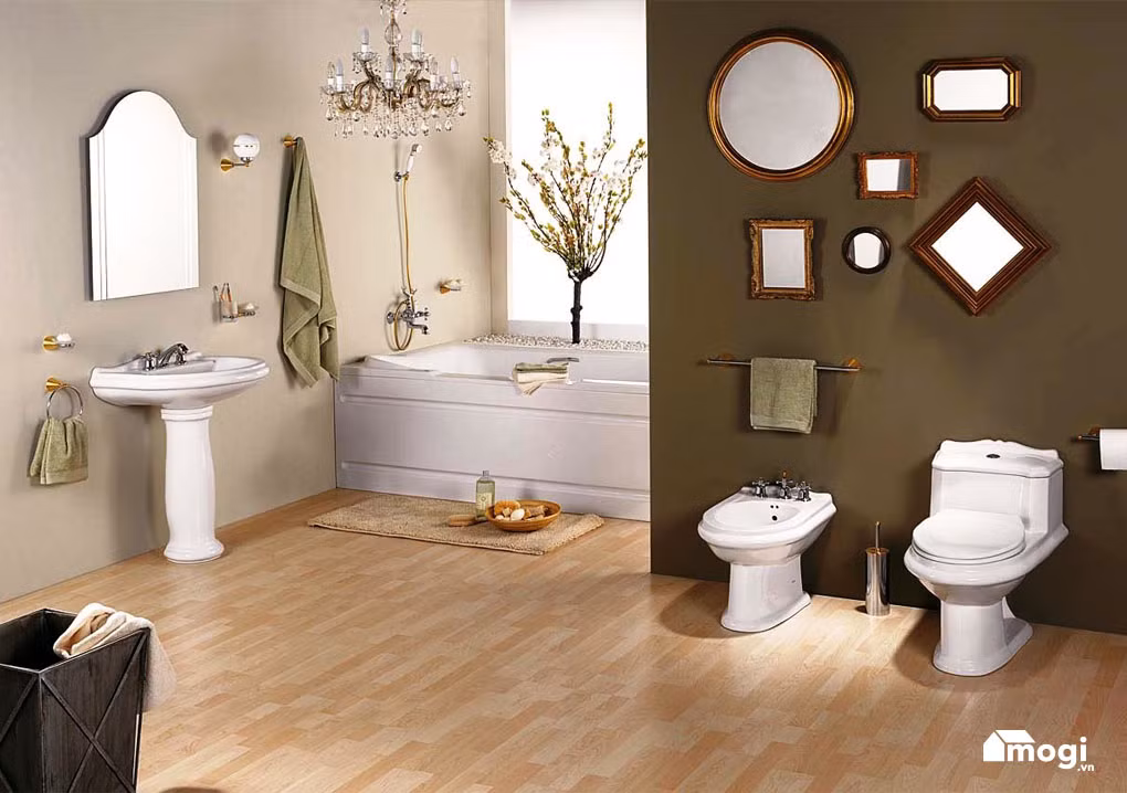 Mở cửa vào nhà thấy nhà vệ sinh. Ngày nay, nhiều căn nhà ở thành phố do diện tích sử dụng không được lớn nên thiết kế nhà vệ sinh thẳng cửa chính. Về tâm lý, mở cửa vào nhà thấy nhà vệ sinh tạo cảm giác không được sạch sẽ thoải mái. 