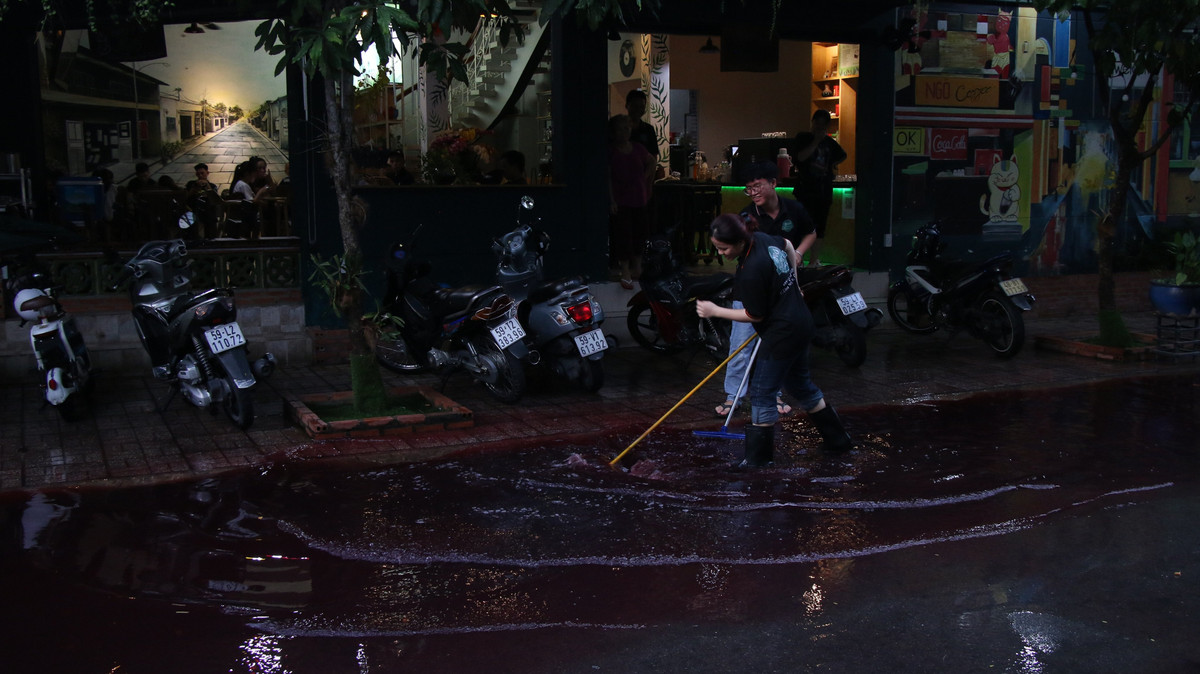 Truy tim nguyen nhan 2 con duong o TP HCM ngap nuoc mau do-Hinh-2