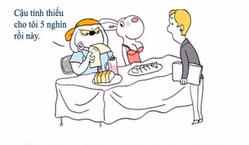 Còn khi người con trai xem hóa đơn thanh toán một cách chăm chú, có nghĩa là mối quan hệ của cặp đôi này đã tiến tới giai đoạn yêu được một thời gian. Chàng trai không cần phải "giữ kẽ", "lấy le" trước mặt bạn gái nữa.