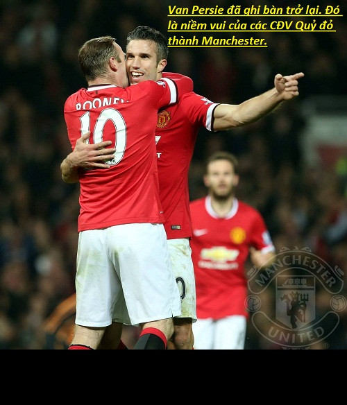 Van Persie đã ghi bàn trở lại và đó là bàn thắng ấn định chiến thắng 3-0 của MU trước Hull City và giúp Manchester United ngoi lên vị trí thứ 4 trên BXH.