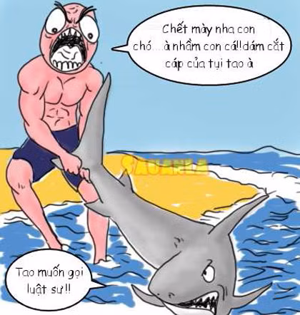 Trút giận lên chú cá "nhỡ mồm".