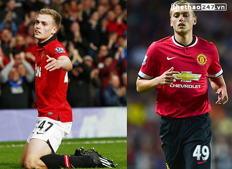 James Wilson (MU) số 47 sang 49: Xuất phát từ số áo 47 nhưng tiền đạo của MU đã bị HLV Van Gaal tịch thu số áo quen thuộc và đưa cho số 49 vì một lý do rất hài hước là theo vị HLV này thì tiền đạo là phải có số 9.