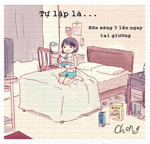 Tự lập là phải lo lấy bữa ăn hàng ngày...