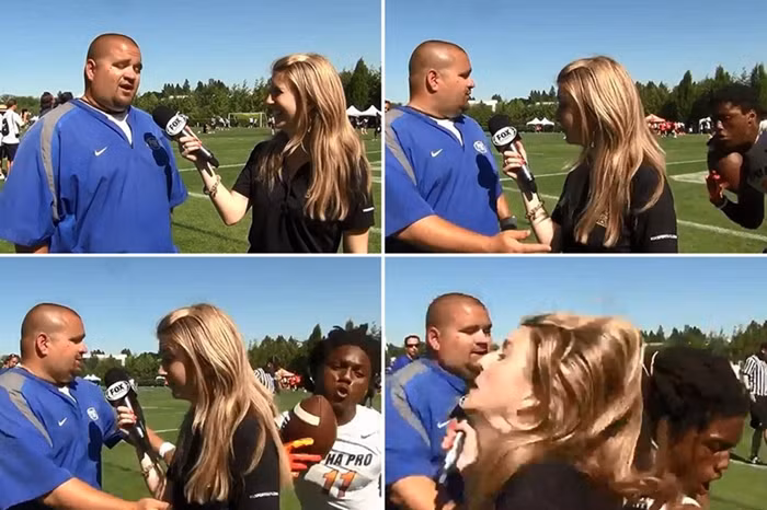 Khuôn mặt tươi cười biến mất sau cú huých.