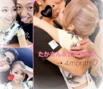 Một số hình ảnh thân mật với bạn trai của mẫu teen Nhật Bản đang lan truyền trên mạng.