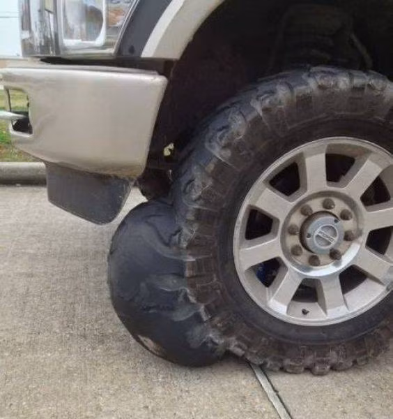 Khi bánh xe có "bầu".