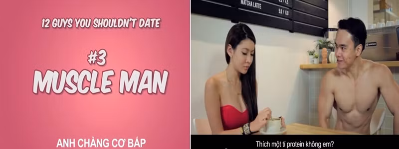 Chàng trai mà luôn khoe cơ bắp, luôn nói về cơ bắp của mình bạn cũng không nên hẹn hò, bởi cơ bụng 6 múi còn quan trọng hơn bạn nhiều.