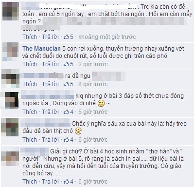 Những bình luận tỏ thái độ bức xúc về đề Toán quá "xương" này.