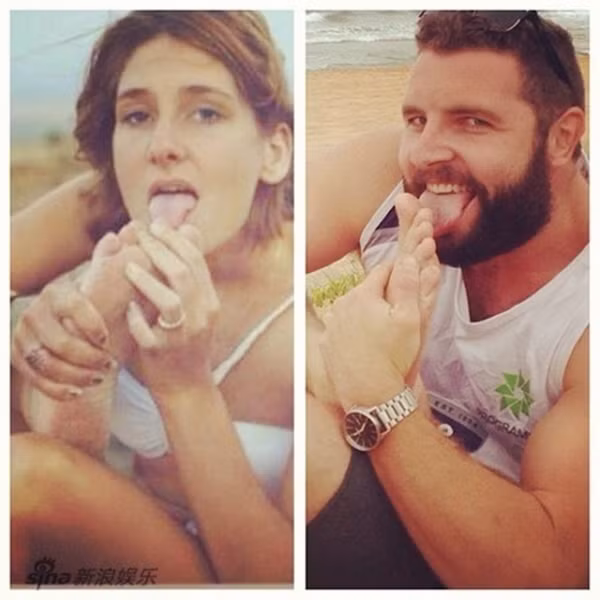 Hay cả những động tác kỳ quặc nhưng đòi hỏi sự dẻo dai này.