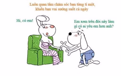 Quan tâm, để ý, chăm sóc bạn gái như một nữ hoàng không quản vất vả. Và những người đàn ông như thế này được gọi tếu là "những chàng trai tin đồn".