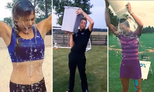 Cùng xem một số hình ảnh khác của cư dân mạng hưởng ứng trào lưu thử thách với xô đá Ice Bucket Challenge.