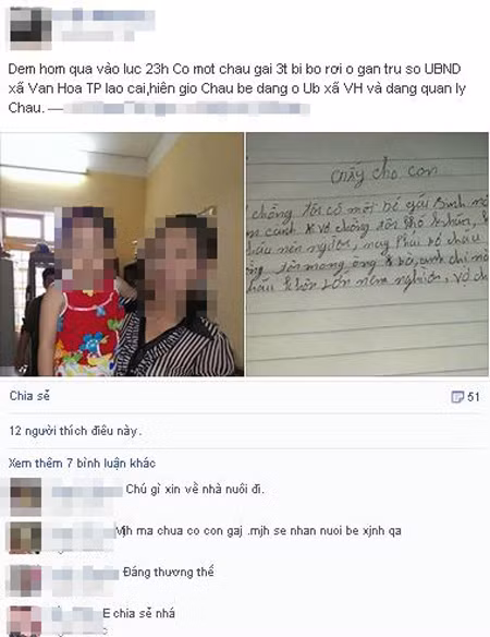 Xon xao bo me bo con gan UBND xa, kem “giay cho con“