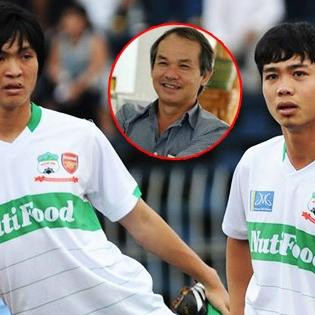 Không chỉ hỗ trợ hoàn cảnh khó khăn của gia đình Công Phượng mà bầu Đức còn rất bảo vệ "gà cưng" của mình trước nghi án gian lận tuổi. Bầu Đức rất gay gắt về vấn đề này và đã yêu cầu các cơ quan chức năng vào cuộc làm rõ sự tình. Ảnh: Thethao247.