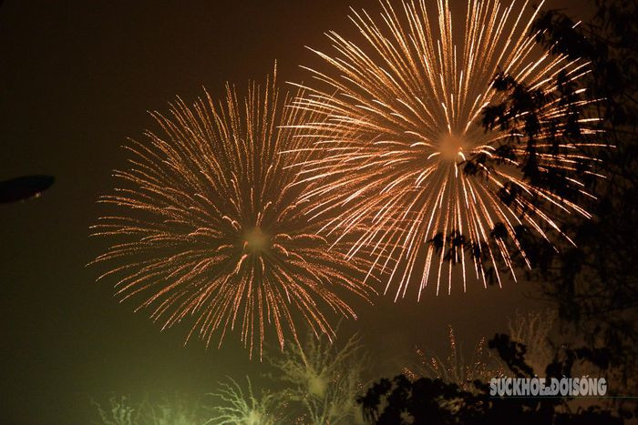 Mỗi loạt pháo hoa được bắn lên đều nhận được tiếng reo hò, trầm trồ của người dân và du khách.
