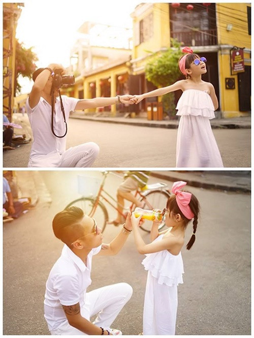 Trước khi con gái vào lớp một, Mr.Lee đã tặng cho con chuyến du lịch Đà Nẵng, Hội An và bộ ảnh "Follow me, papa" được thực hiện trong suốt hành trình này.