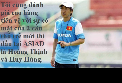 Cũng sau trận đấu với ĐT Indonesia, HLV Miura cũng có lời khen tuyến tiền vệ của ĐTVN và đặc biệt là 2 nhân tố mới Hoàng Thịnh và Huy Hùng: "Tôi cũng đánh giá cao hàng tiền vệ với sự có mặt của 2 cầu thủ trẻ mới thi đấu tại ASIAD là Hoàng Thịnh và Huy Hùng".