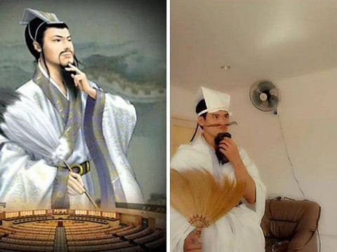 Vị tiên sinh đạo mạo này vẫn trông rất phong độ và giống với nguyên mẫu.