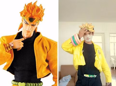 Có ai thấy giống không, nhưng chắc chắn "bộ tóc" kia rất nổi bật.