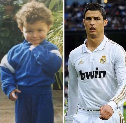 Cristiano Ronaldo (Real Madrid) thay đổi khá nhiều, từ bộ tóc xù màu nâu đã chuyển thành tóc ngắn và màu đen, khuôn mặt bầu bĩnh đã chuyển thành góc cạnh. "Siêu nhân người Bồ" đã thay đổi khá nhiều.