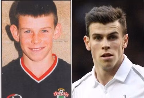 Gareth Bale (Real Madrid) hồi bé trông rất xinh trai, khuôn mặt trắng trẻo và nụ cười sáng, Bale như nhìn như thiên thần nhỏ.