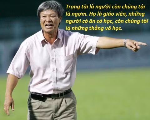 Chưa hết trong cùng năm này, ông Hải còn hướng miệng mình về các vị trọng tài.