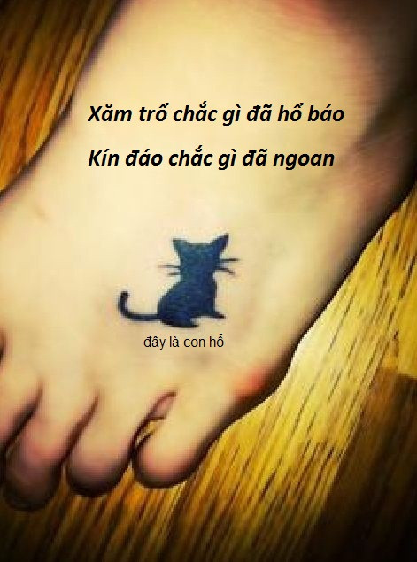 "Đừng nhìn mặt mà bắt hình dong".