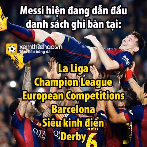 Cũng ra sân thi đấu tại vòng đấu này nhưng Messi đã không có bàn thắng. Barca của Messi cũng bị Getafe cầm hòa với tỷ số 0-0.