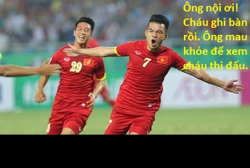 Đó cũng là món quà mà Hoàng Thịnh dành tặng cho ông nội mình. Được biết, ông nội của Hoàng Thịnh đã bị tai biến khi cầu thủ này tập trung cùng ĐT Việt Nam chuẩn bị cho AFF cup.