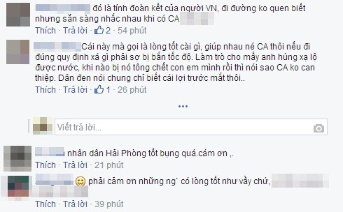 Những bình luận trái chiều xung quanh những hình ảnh người dân Hải Phòng tự ý đặt biển cảnh báo có bắn tốc độ.