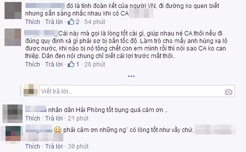 Những bình luận trái chiều xung quanh những hình ảnh người dân Hải Phòng tự ý đặt biển cảnh báo có bắn tốc độ.