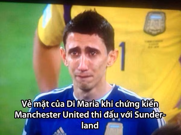 Ngày 24/8 khi đang chuẩn bị lên đường để sang Manchester United thì Di Maria rất buồn khi biết MU hòa bạc nhược với Sunderland.
