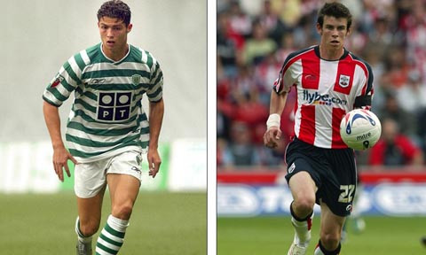 Trước khi gia nhập MU và Tottenham, Ronaldo và Bale rất mỏng cơm.