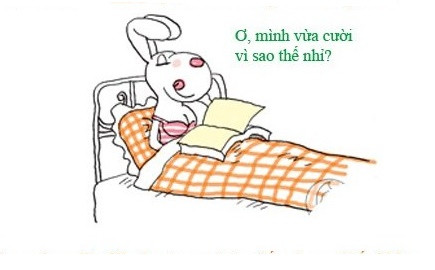 Hay tự cười một mình khi nghĩ đến người ấy.