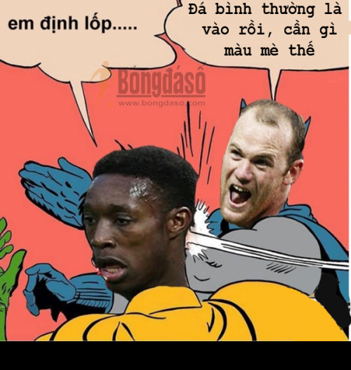 Chính Wayne Rooney cũng phải bực mình với những tình huống như vậy của Welbeck.