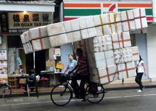 Siêu xe...đạp vận chuyển.