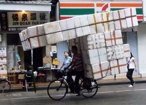 Siêu xe...đạp vận chuyển.