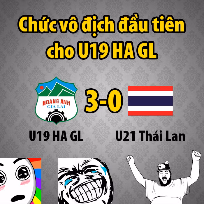 Trận chung kết giải U21 Báo Thanh niên 2014, với cú đúp của Công Phượng và một bàn của Văn Sơn đã giúp U19 HAGL đăng quang. Đây là món quà vô cùng ý nghĩa mà U19 HAGL và những trụ cột của U19 Việt Nam dành tặng NHM đã bước đi cùng họ suốt thời gian qua.