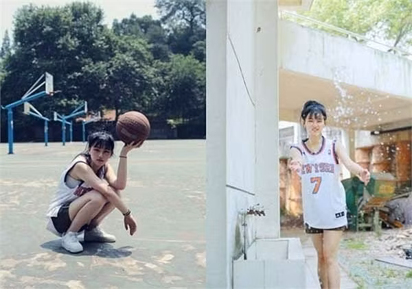 Huang Can Can từng gây sốt mạng Trung Quốc nhờ bộ ảnh trong trang phục bóng rổ.