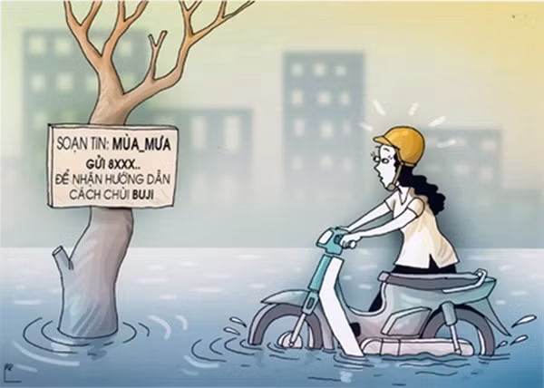 Các dịch vụ "trời ơi đất hỡi" sinh ra từ mùa nước ngập.