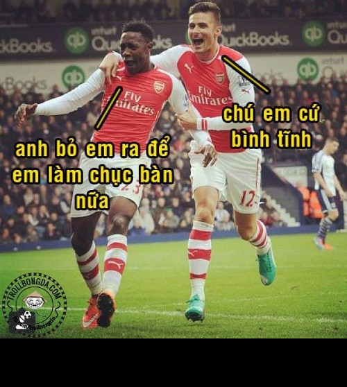 Arsenal đã vượt qua West Brom bằng bàn thắng duy nhất của Welbeck.