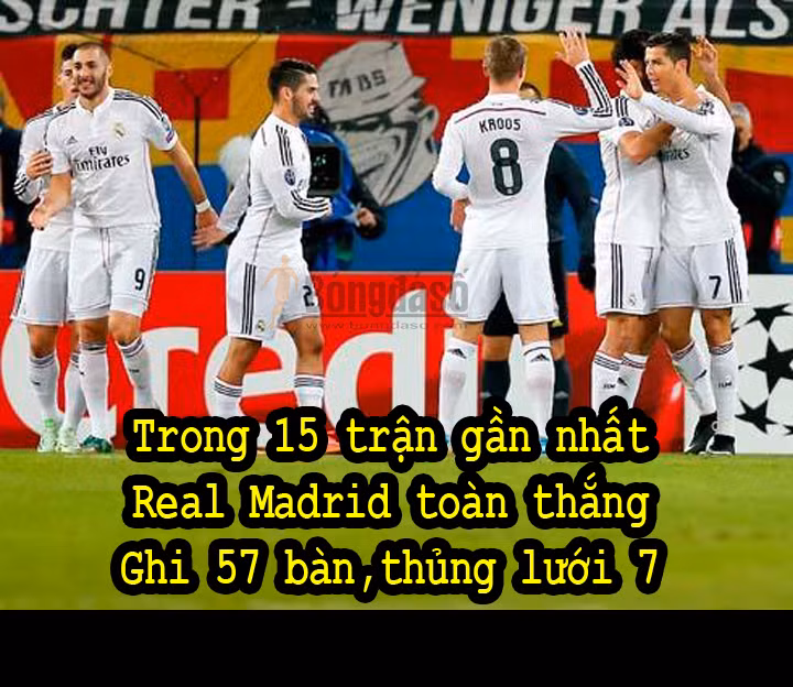 Đêm qua, Real Madrid của Ancelotti đã san bằng kỷ lục 15 trận thắng của Real Madrid dưới thời Mourinho.