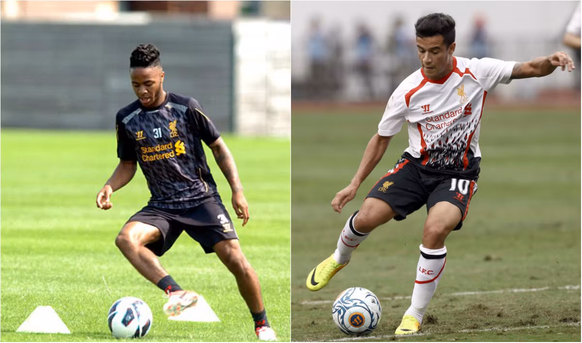 Liverpool xếp ở nhóm thứ 4 với chỉ số trung bình 1m77. Raheem Sterling (1m70) và Philippe Coutinho (1m72).